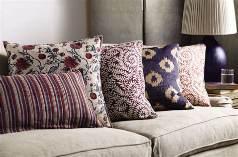 The art of arranging cushions | Ideas | OKA | Sofa cushions arrangement ...