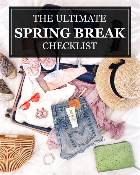 The Ultimate Spring Break Checklist | Spring break, Spring break vacations, Chicago travel