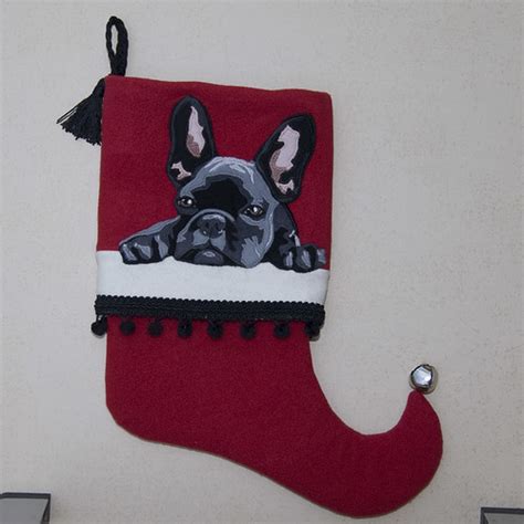 French Bulldog Christmas Stocking Handcrafted Wool Appliqu… | Flickr