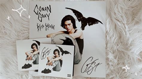 conan gray - kid krow (signed poster + cd unboxing) - YouTube