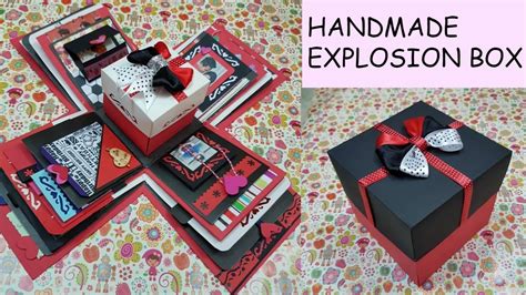 Gift idea/Explosion Box for friend/surprize box/birthday gift/Handmade Explosion box - YouTube