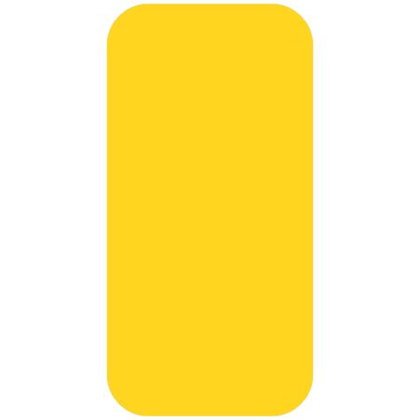 Yellow Rectangle Road Sign Sticker