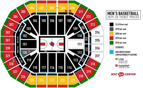 Incredible kfc yum center seating chart with rows