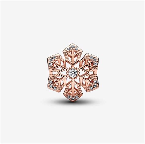 Festive Snowflake Charm | Rose gold plated | Pandora AU