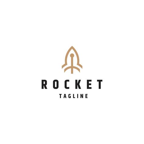 Rocket line logo icon design template 8246172 Vector Art at Vecteezy