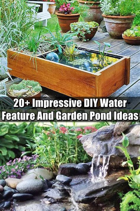 20+ Impressive DIY Water Feature And Garden Pond Ideas - SHTF & Prepping Central