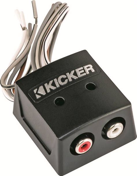 KICKER - Speaker wire-to-RCA Converter - Black | Speaker wire, Car ...