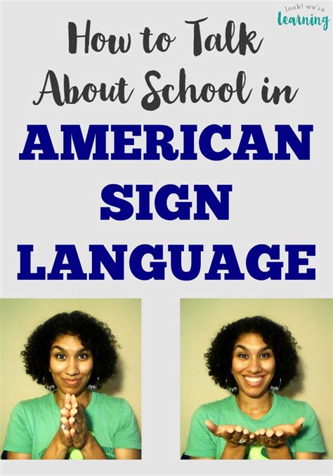 How to Use Signs for School in Sign Language