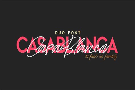 Casablanca. Font Duo | Stunning Sans Serif Fonts ~ Creative Market