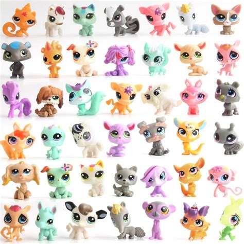 20Pcs/bag LPS Little Pet Shop Mini Cute Action Figure Doll Animal Cat Patrulla Canina Ornaments ...