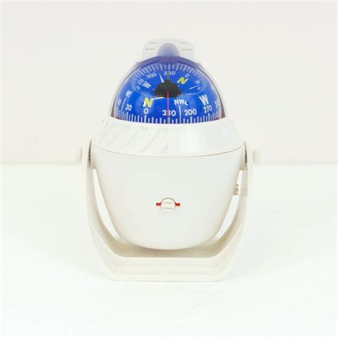 Illuminated Magnetic Navigation Compass - White, Large - thargo.com