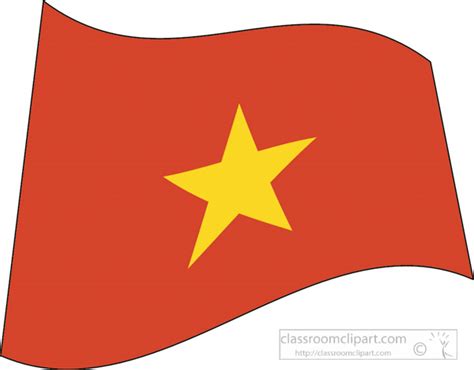 World Flags Clipart - vietnam-flag-wave-clipart - Classroom Clipart