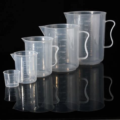 20ml/100ml/250ml/500ml/1000ml durable Plastic Measuring Jug Cup With ...