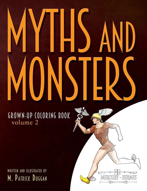 Amazon.com: Myths and Monsters Grown-up Coloring Book, Volume 2: ...