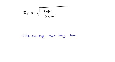 SOLVED: "'Characteristic impedance of a transmission line is none of the mentioned impedance ...