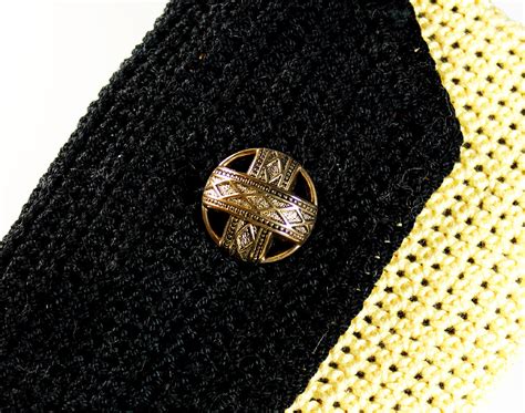 Wristlet, Purse, Crochet, Leather Interior, Coin Purse, Handmade, Yellow and Black