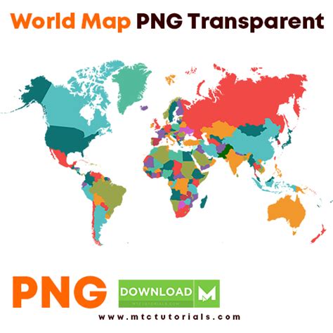 PNG World Map Ultra High Quality - MTC TUTORIALS