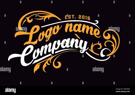 Victorian Logo Template. Vector layered Stock Vector Image & Art - Alamy