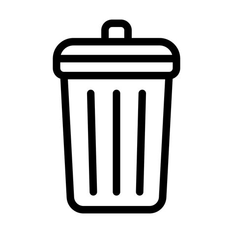 Trash Bin Icon Design 20810217 Vector Art at Vecteezy