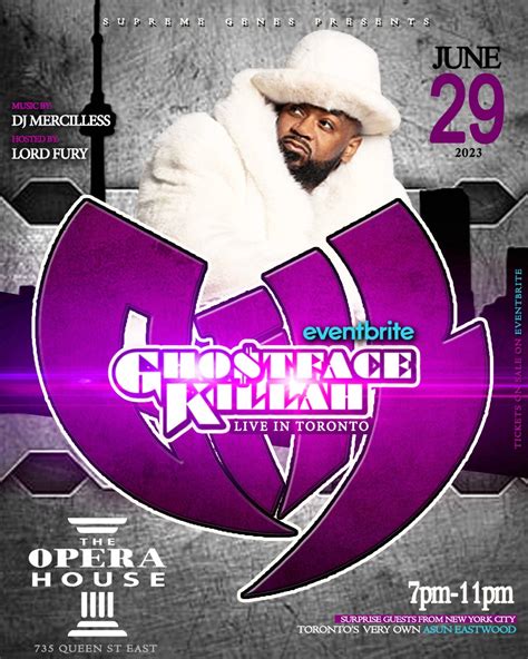 GHOSTFACE KILLAH LIVE IN TORONTO