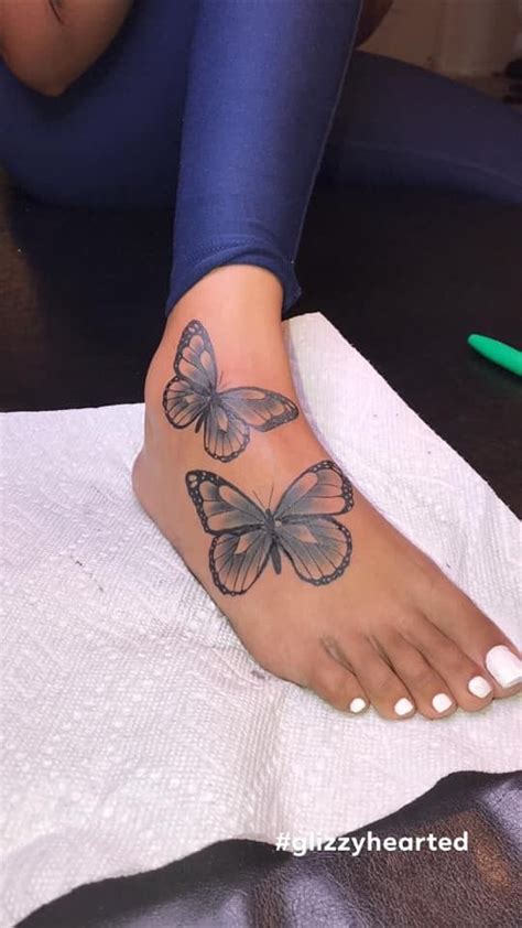 Butterfly Thigh Tattoos For Black Women | Best Tattoo Ideas