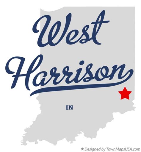 Map of West Harrison, IN, Indiana