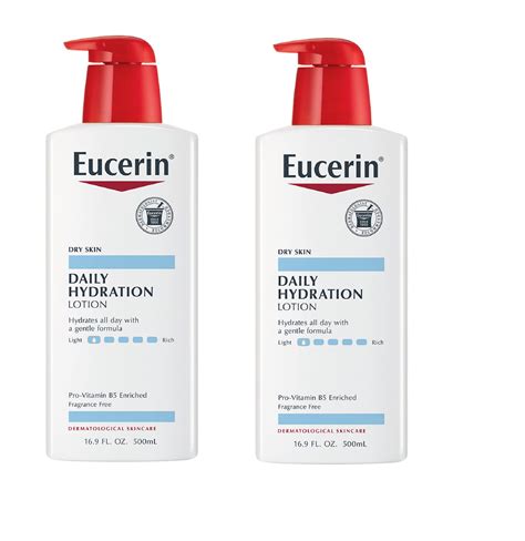 Eucerin Daily Hydration Lotion, Body Lotion for Sensitive Skin, 16.9 Fl. Oz. - 2 Pack - Walmart.com