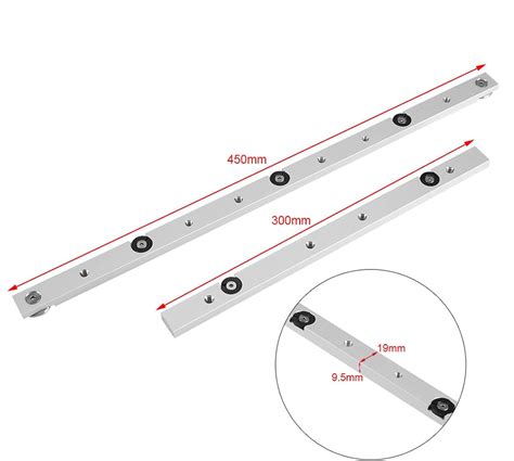 Buy Miter Bars, Aluminium Alloy Miter Bar Slider Table Saw Gauge Rod ...