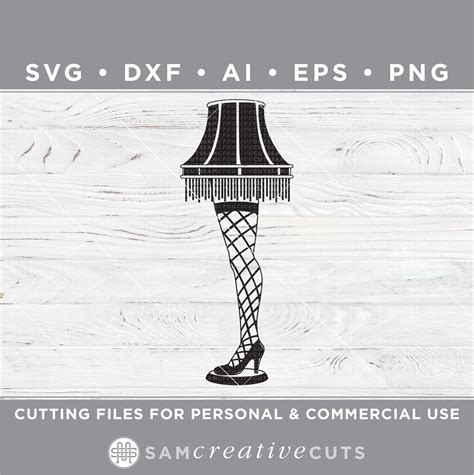 Leg Lamp SVG, Christmas Story SVG, Fragile, Fra-gee-lay SVG, Christmas, Cutting Files for ...