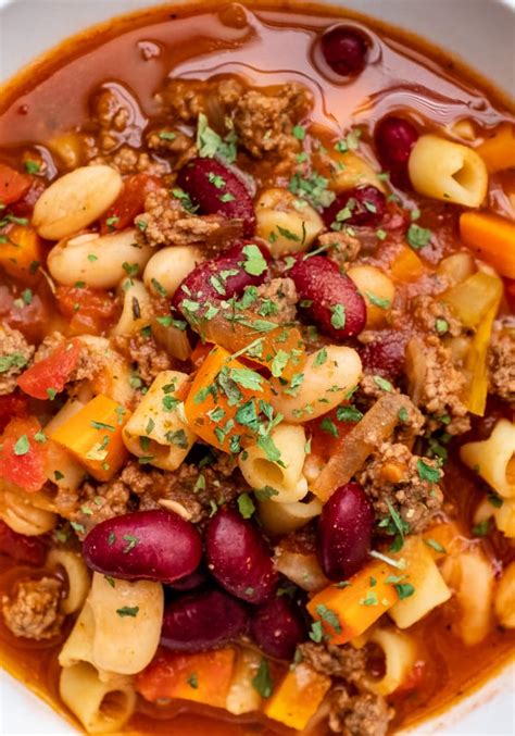 {30 Minutes} Copycat Olive Garden Pasta e Fagioli Recipe