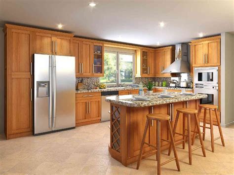 Honey Oak Kitchen Cabinets Decorating Ideas