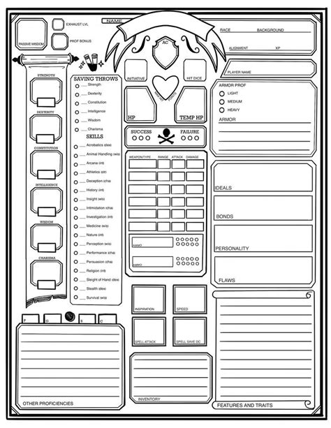 Dnd 5e Character Sheet Google Sheets