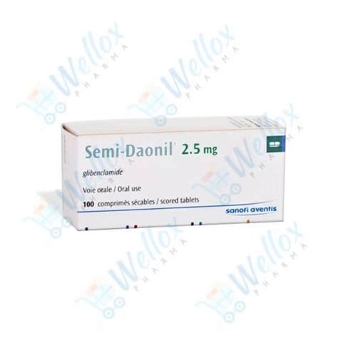 Semi Daonil 2.5 Mg - Uses, Dosage, Side Effects, Price, Composition ...