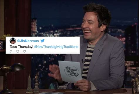 Jimmy Fallon Hashtags: Tonight Show Asks for New Thanksgiving ...