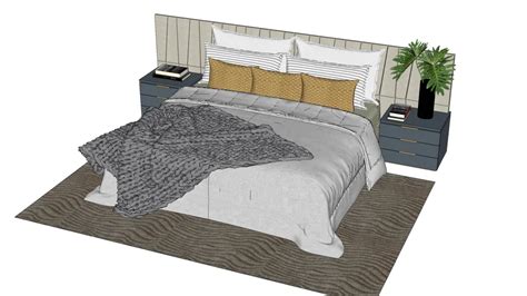 CAMA CASAL | 3D Warehouse in 2020 | Bed, Home decor, Cool beds