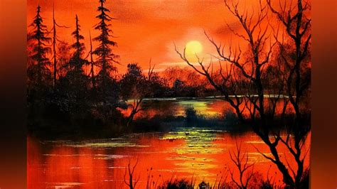 Simple Sunset Oil Paintings