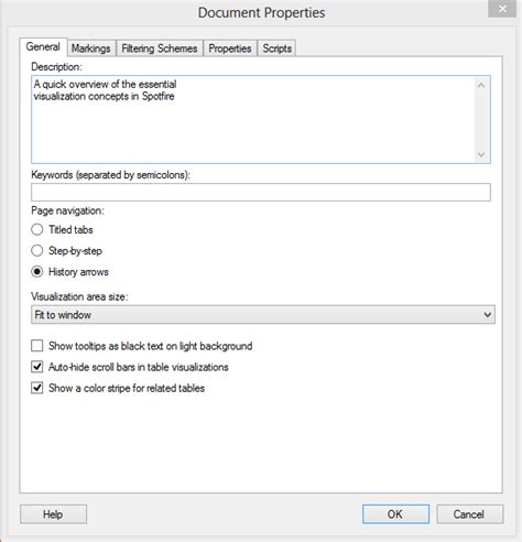 Spotfire Quick Tips