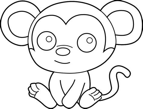 Monkey Face Coloring Pages at GetColorings.com | Free printable ...