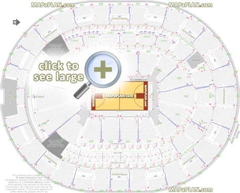 Kia Center seat & row numbers detailed seating chart, Orlando - MapaPlan.com