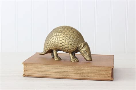 Vintage Brass Armadillo Figurine Southwestern Home Decor - Etsy