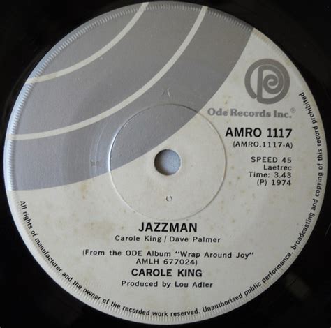 Carole King – Jazzman (1974, Vinyl) - Discogs