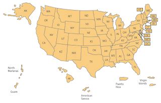 Map of 52 States in USA - Free Printable Maps