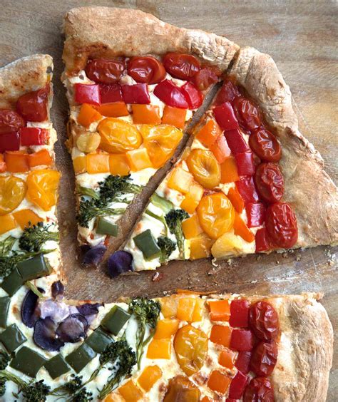 Rainbow Pizza Recipe | Real Simple