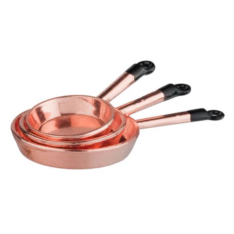 3-Pc. Copper Frying Pan Set