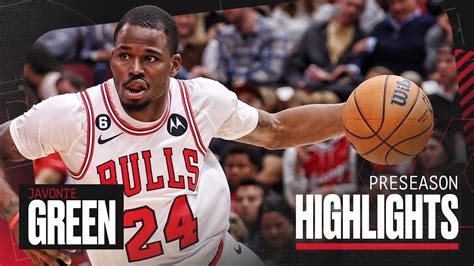 Javonte Green is the SPARK for the Bulls | NBA Preseason Highlights ...