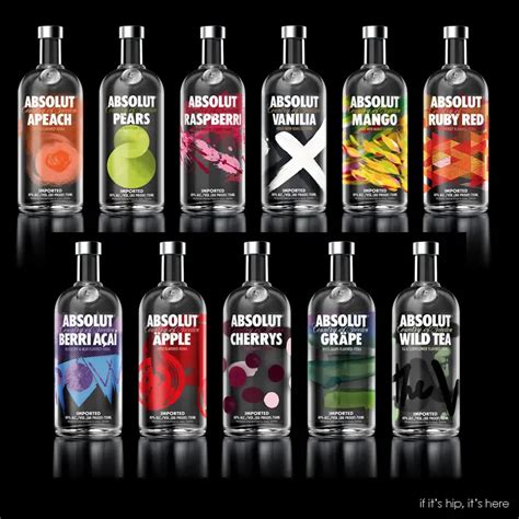 Absolut Redesigns Their Vodka Bottles To Communicate The Energy Behind The Flavors. | If It's ...