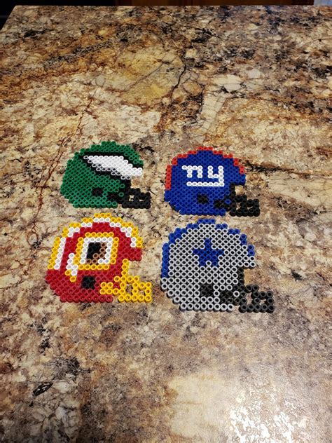 NFL Helmet Perler Bead Magnets | Etsy