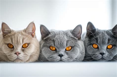 Premium Photo | Collection Of British Shorthair Cats