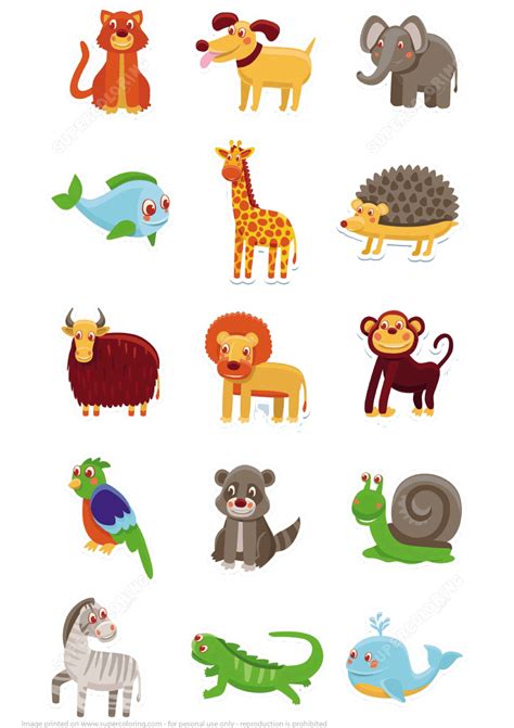 an image of different animals that are grouped together