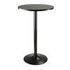 3pc 29" Obsidian Bar Height Dining Set Wood/black - Winsome : Target
